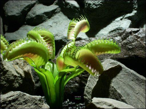 plastic reptile terrarium plant venus flytrap from ron beck designs, prp210 2