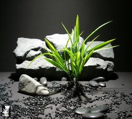 plastic aquarium plants blade grass green pap171 plstc. ron beck designs