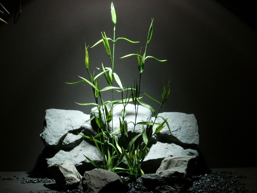 plastic aquarium plant bamboo plot pap089