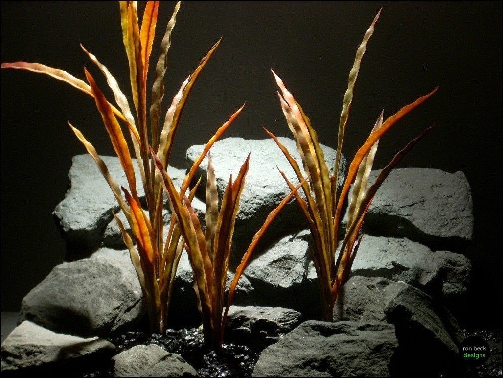 plastic aquarium decor plants fall reeds pap097 by ron beck designs