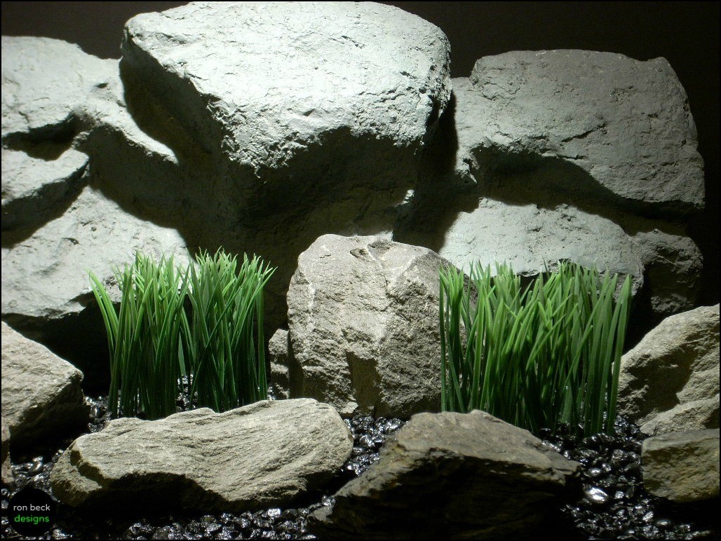 plastic aquarium marsh grass plots pap098 by ron beck designs