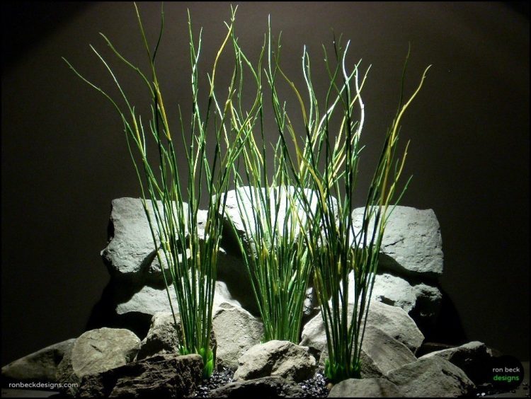 plastic aquarium plants high reeds set of 3 by ron beck designs custom order 10 2015
