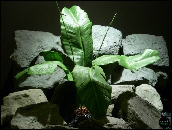 silk reptile or snake habitat plant banana leaves srp116 by ron beck designs