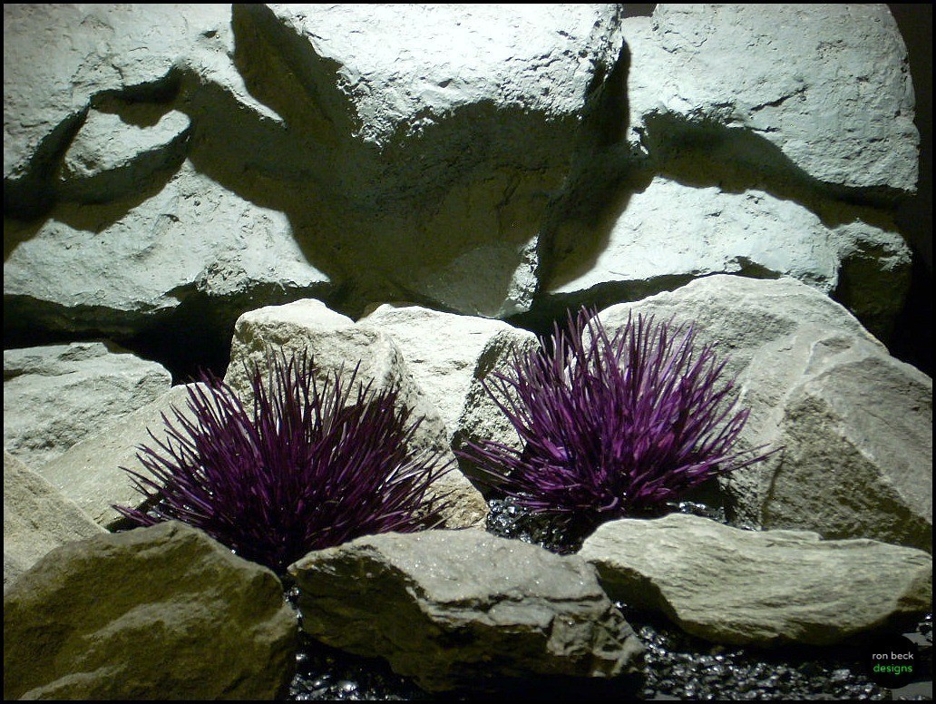 plastic aquarium plants: carthamus purple by ron beck designs | ronbeckdesigns.com