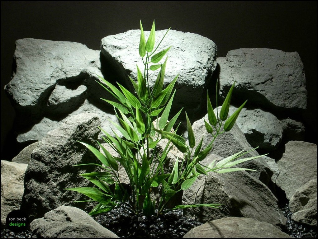 artificial bamboo bush aquarium plant pap142 from ron beck designs