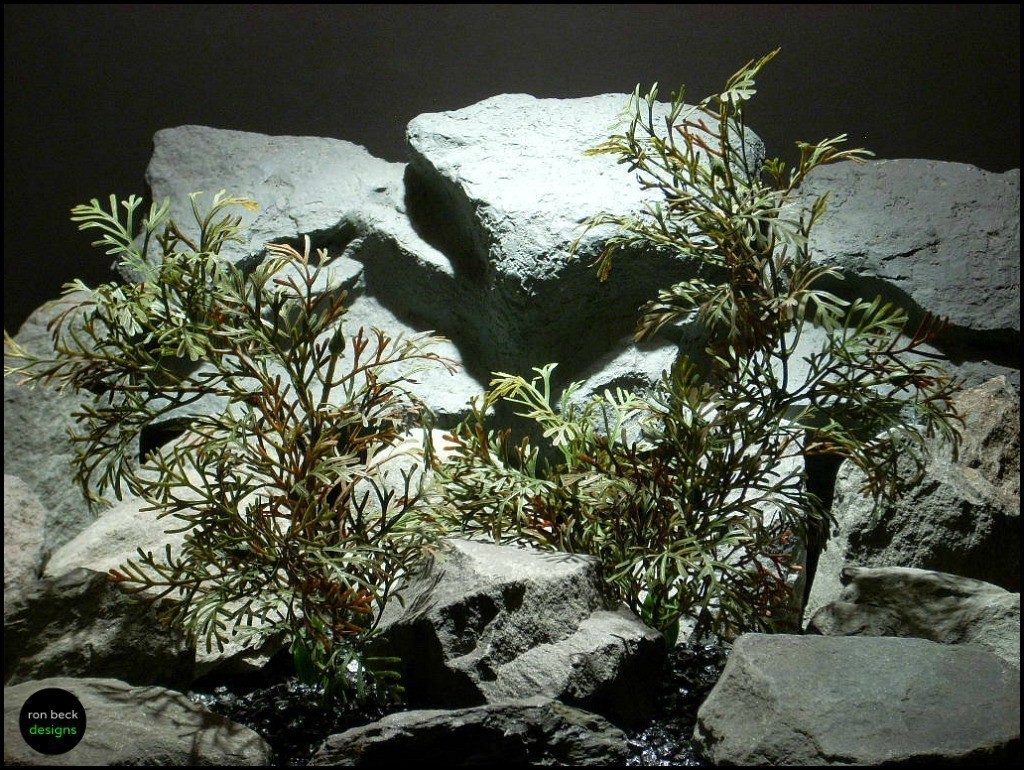 plastic aquarium plants dry look bush's pap145 from ron beck designs