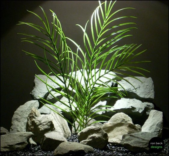 plastic aquarium plant palm grass pap147 from ron beck designs