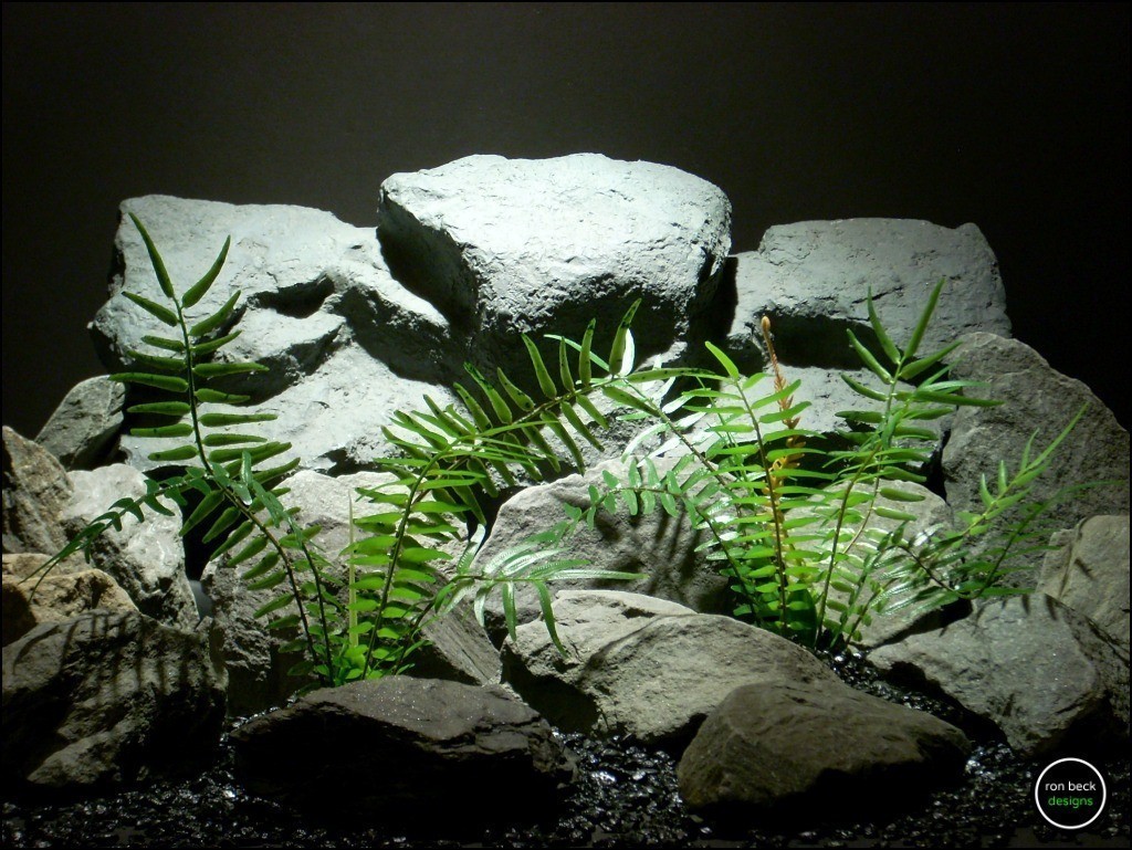 plastic reptile plants| terrarium plants: artificial boston fern prp158 from ron beck designs.