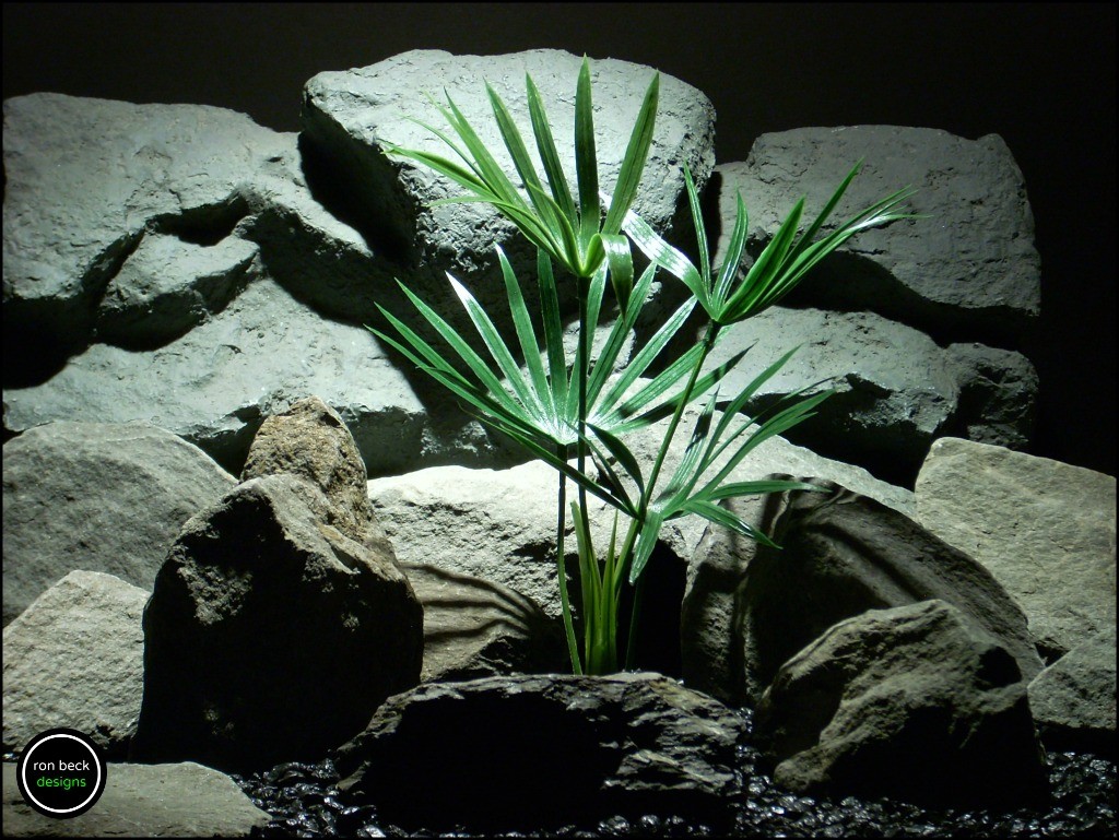 plastic aquarium plant: papyrus grass. pap173 from ron beck designs