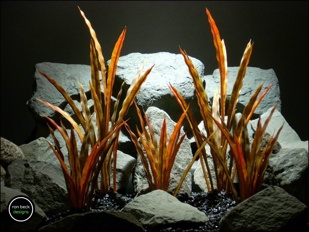 plastic aquarium plants fall reeds from ron beck designs
