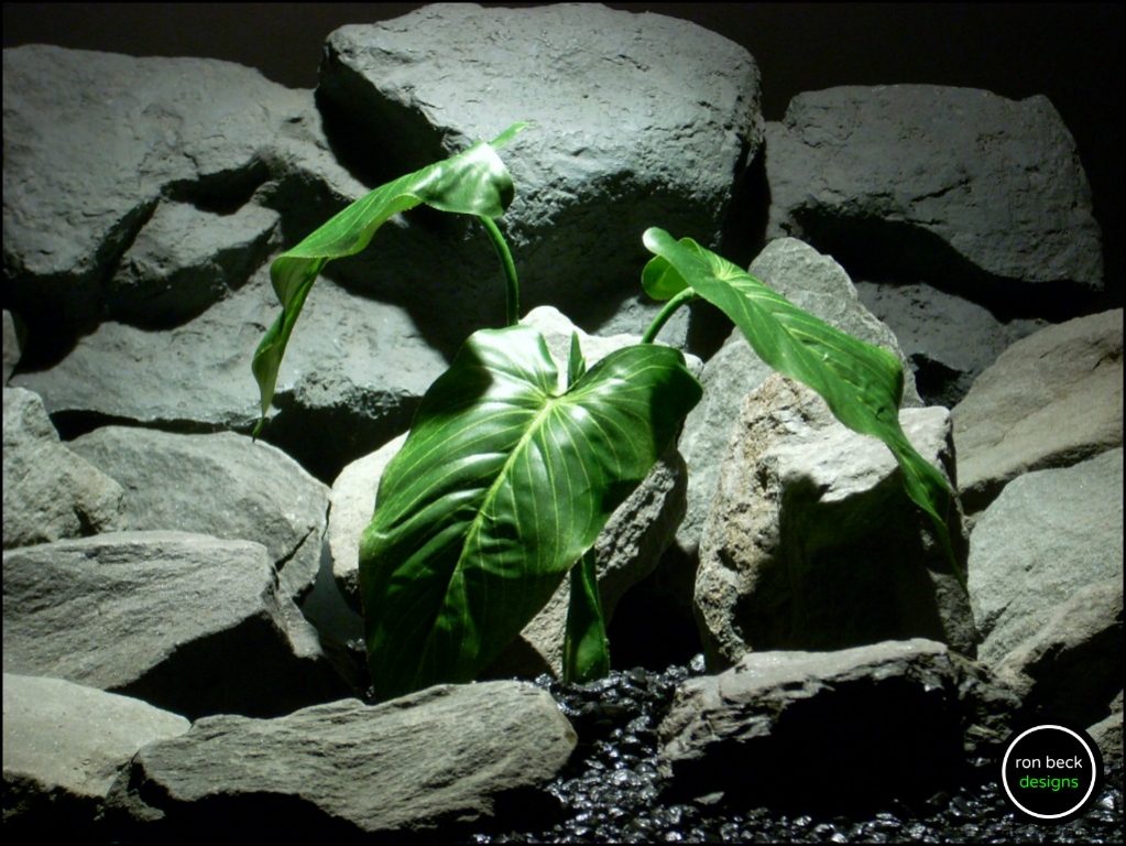 silk reptile plant calla lily leaf bush srp179 from ron beck designs