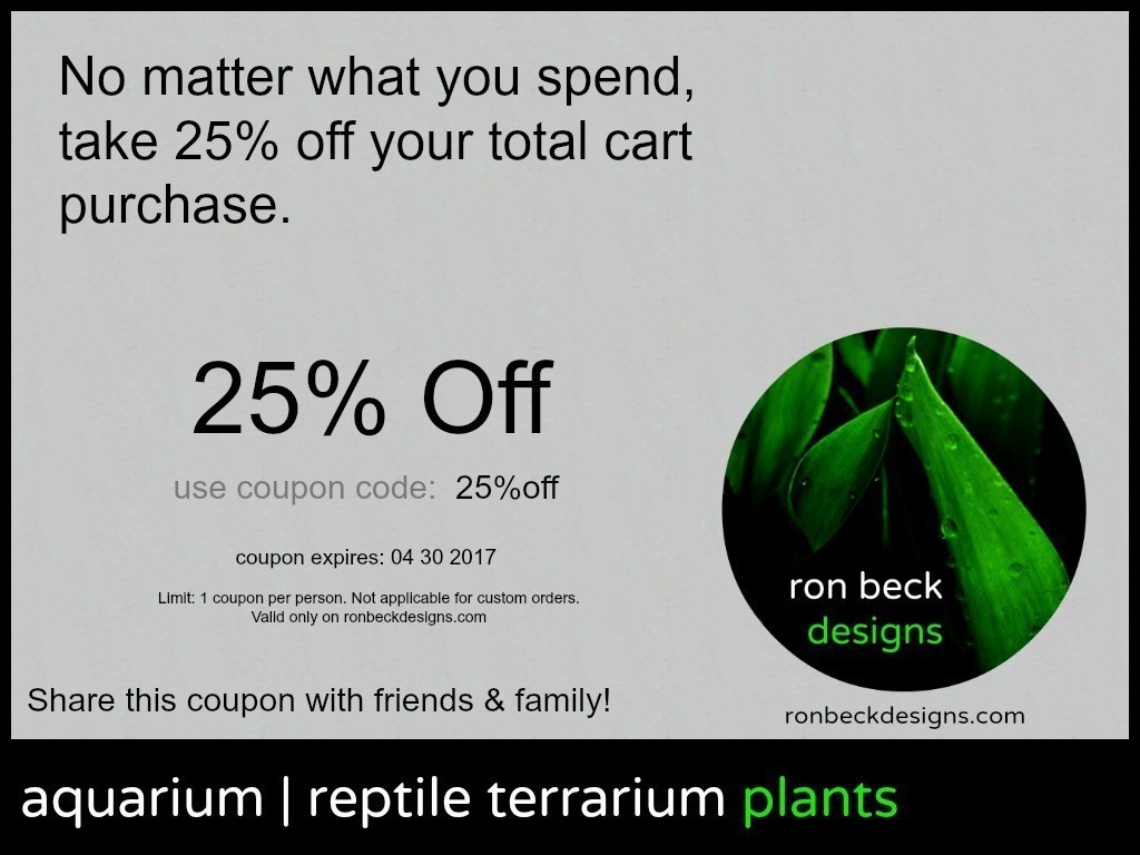 coupon 25 off cart total ron beck designs | ronbeckdesigns.com