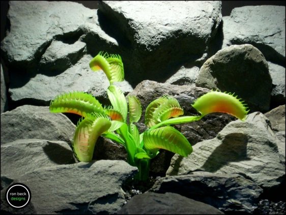 artificial reptile terrarium plant venus fly trap from ron beck designs. prp194