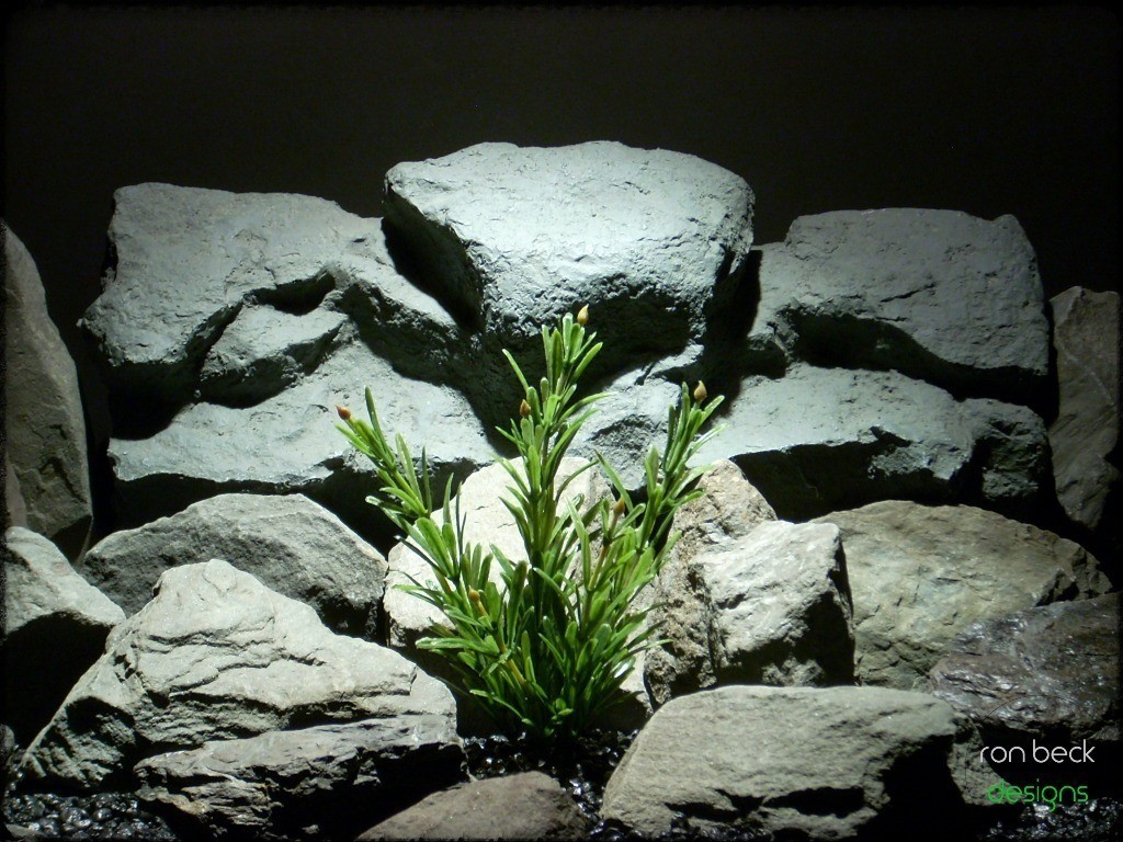 plastic aquarium plant juniper bush from ron beck designs. pap217