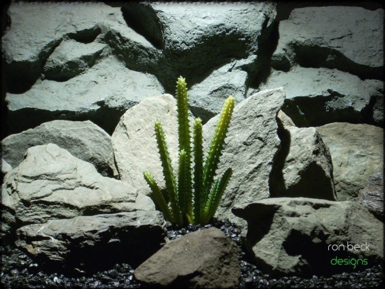 artificial reptile plant san pedro cactus from ron beck designs. prs218 2