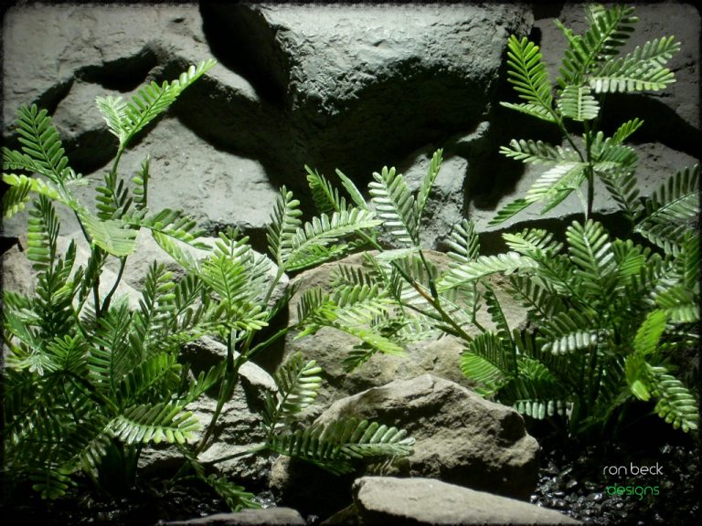 artificial aquarium plant: mimosa bushes custom order ron beck designs 2