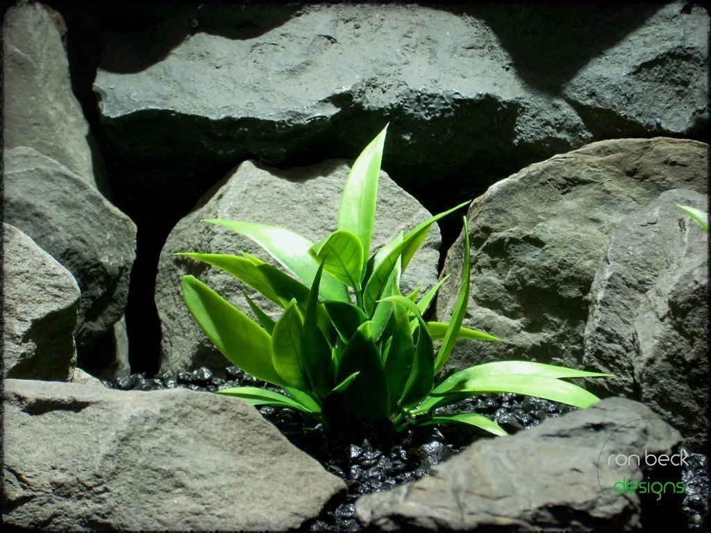 artificial aquarium plants: spear leaves from ron beck designs pap227 2