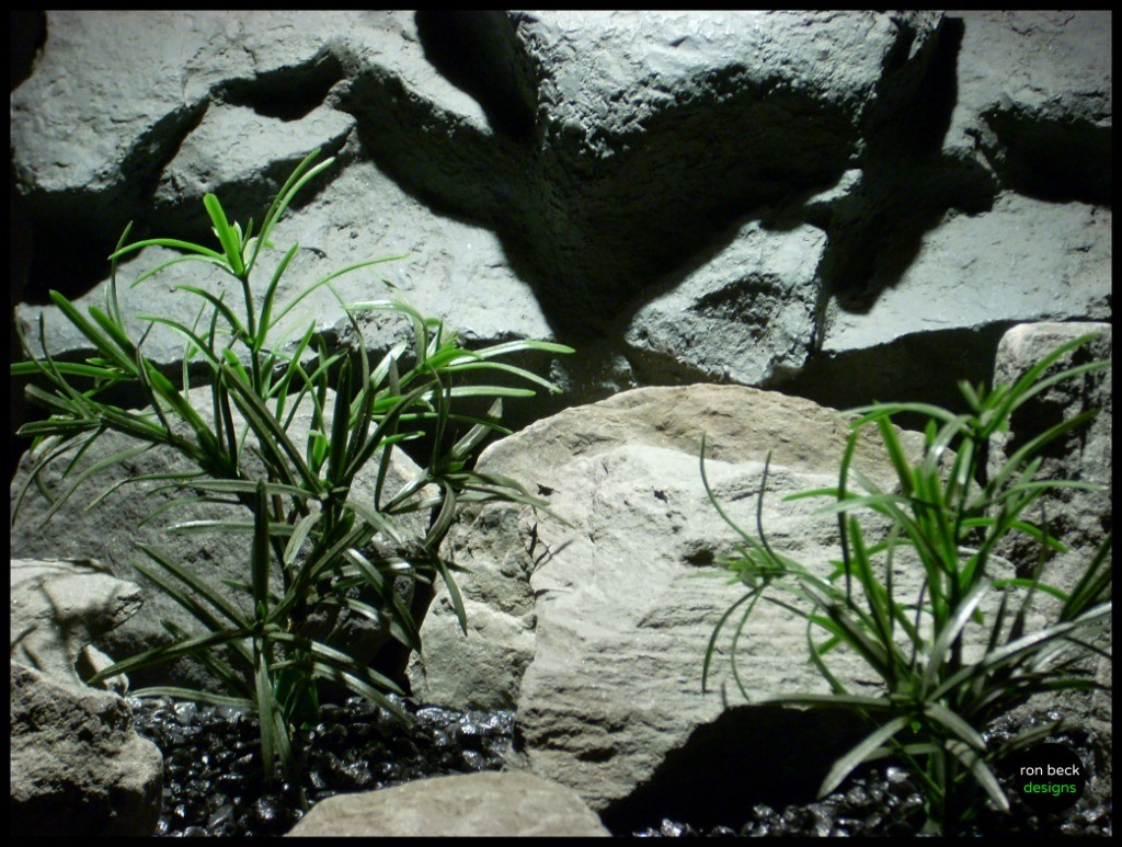 plastic aquarium plants sword leaf bush ron beck designs pap234 2