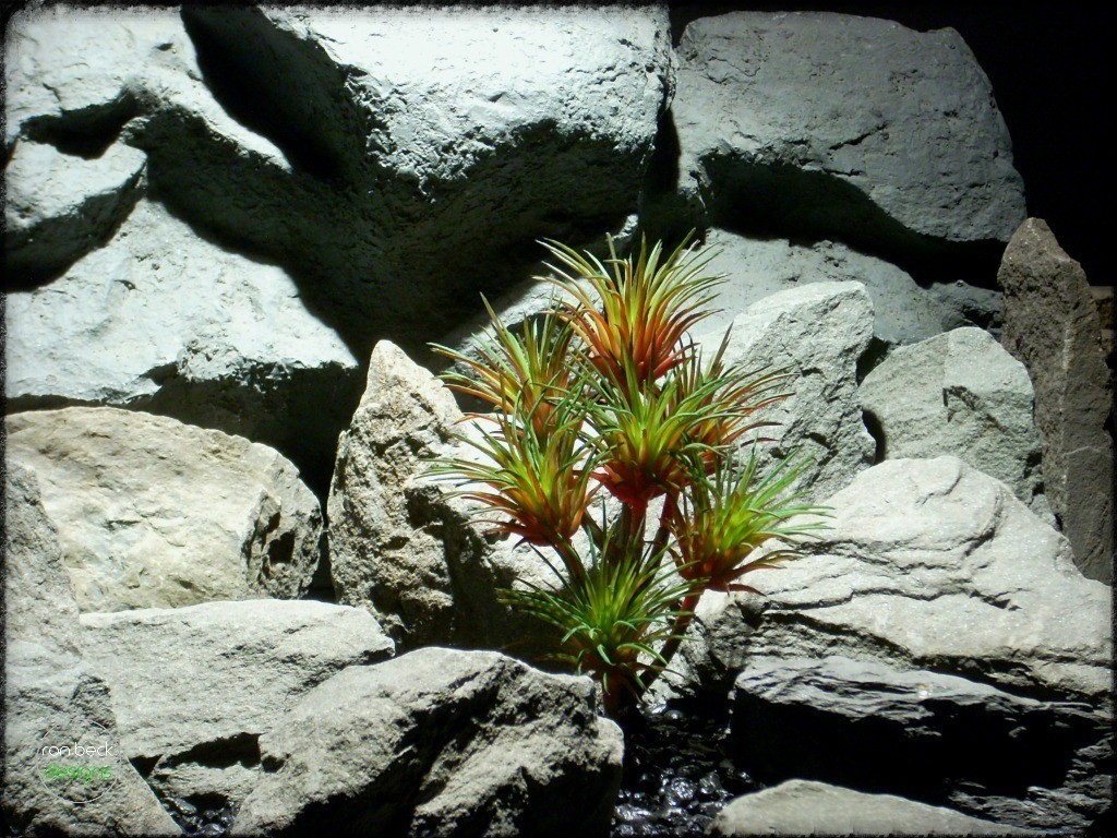 Artificial Tillandsia Red Green| Artificial Reptile Plant prs259