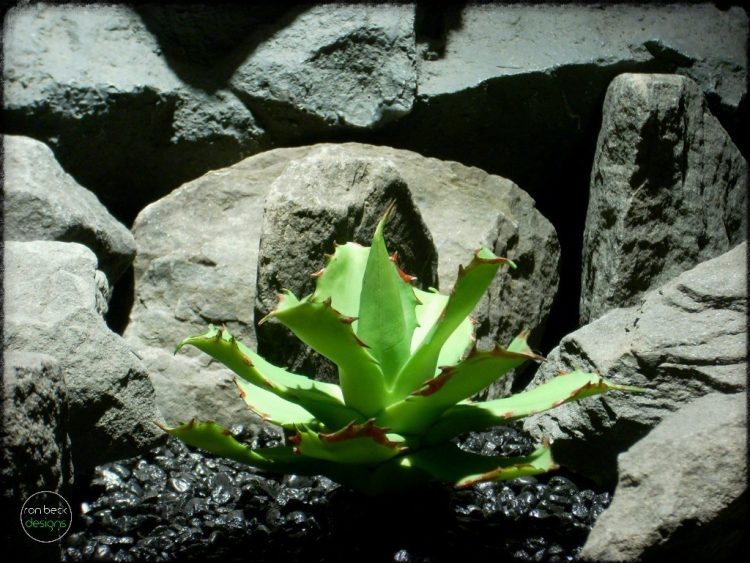 artificial succulent | artificial reptile plant fir bark trunk prp258 3