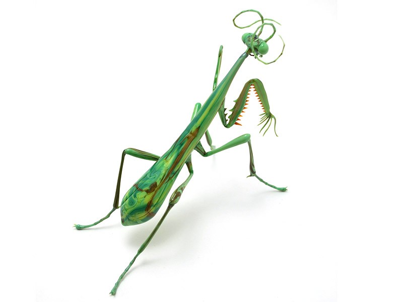 glass artist Wesley Fleming green-praying-mantis-2014_4