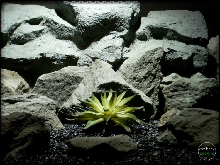 Agave Desmettiana Variegata Artificial Reptile Plant Succulent | ron beck designs prs270
