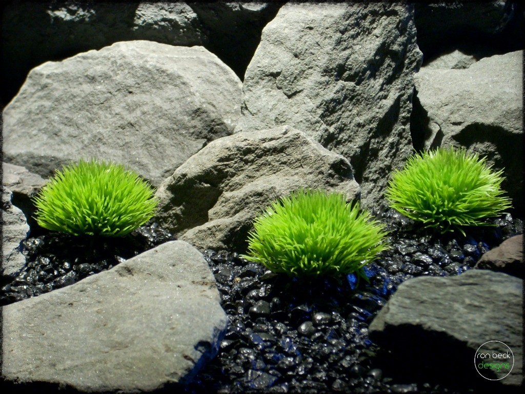 Plastic Moss Pads | Artificial Aquarium Plants | ron beck designs parp276