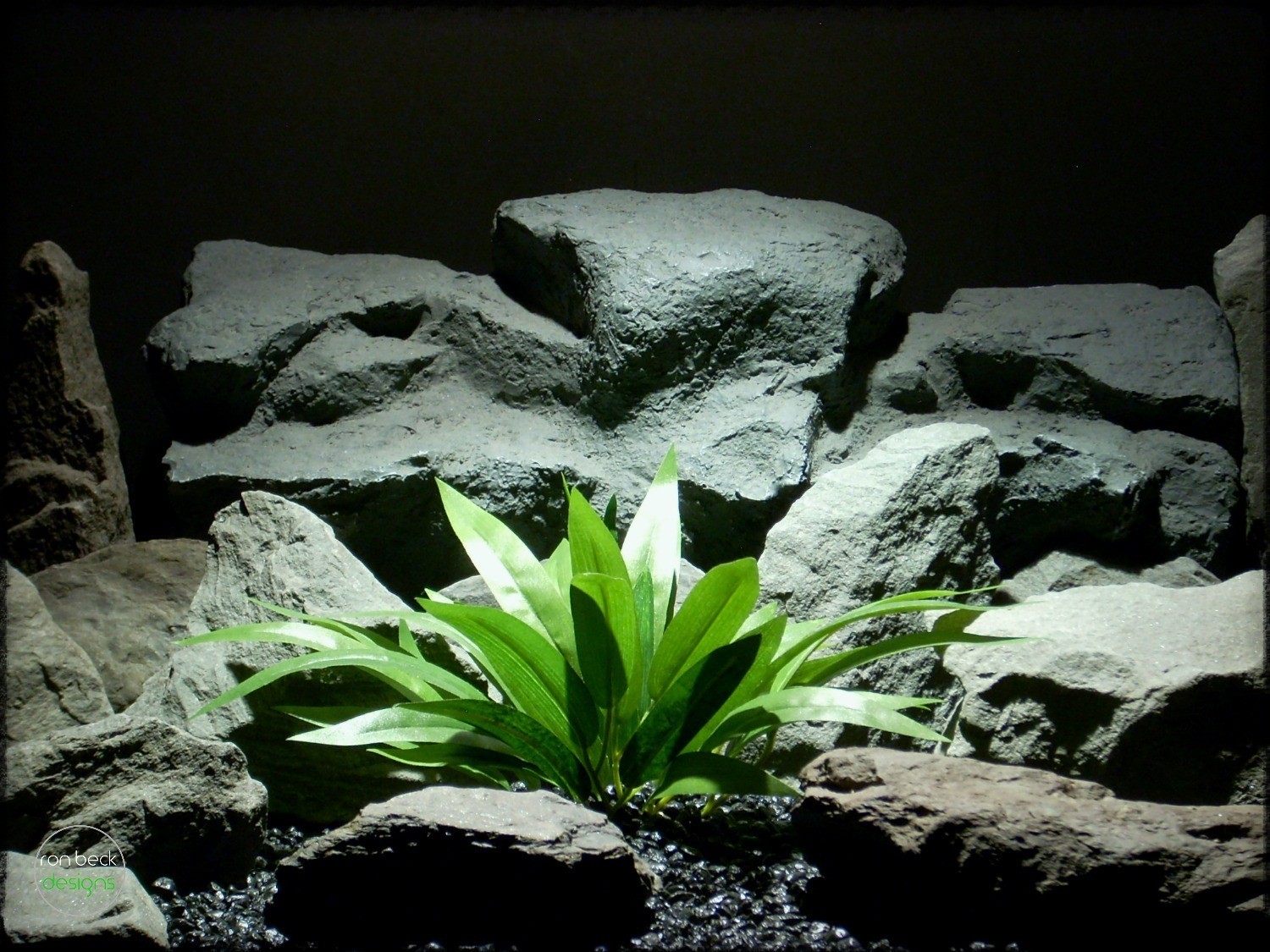 Silk Palm Leaves - Artificial Silk Reptile Plants - ron beck designs srp277