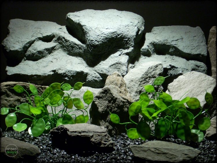 Chinese Money Plant - Artificial Aquarium Plants pap283