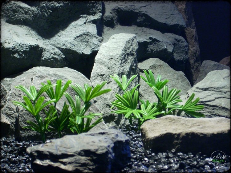Lady Palm - Artificial Aquarium Reptile Plants - ron beck designs - parp304 2