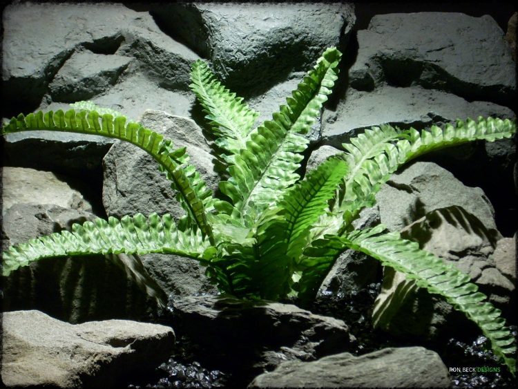 Artificial Boston Fern -Artificial Silk Reptile Plant - srp312 2