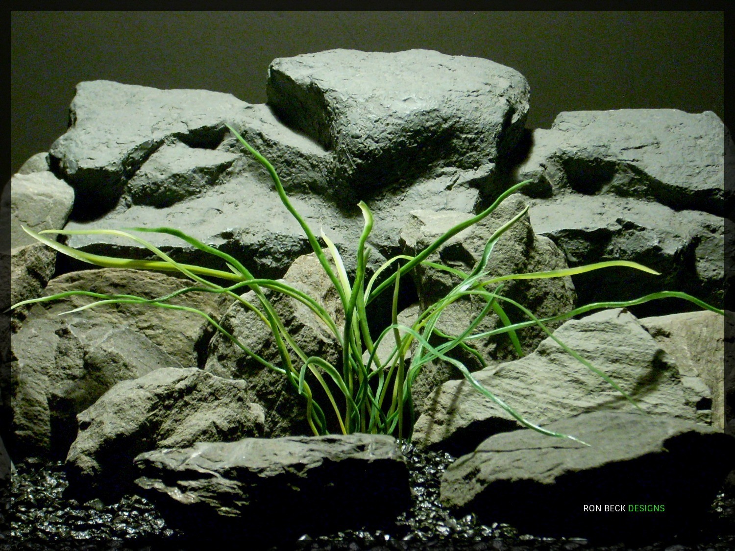 Artificial Aquarium Decor Plant - Mad Grass - Ron Beck Designs parp334