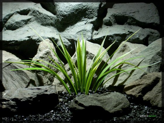 Artificial Green Leaf Blades - Artificial Aquarium Plant parp341