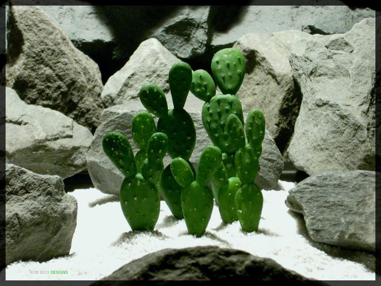 Artificial Beautertia Cactus - Artificial Reptile Desert Cactus Plant - prp347 - prp347 2