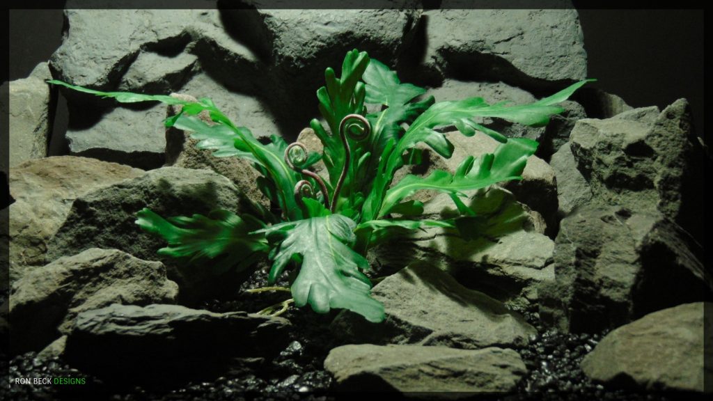 Artificial Phoenix Tail Fern - Silk Reptile Habitat Decor Plant - SRP358