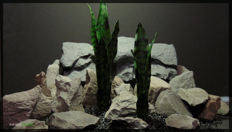 Artificial Sansevieria Snake Plant - Artificial Reptile Habitat Plants - prp355