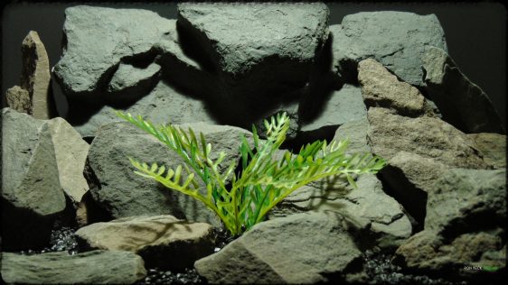 Artificial Jurassic Fern - Artificial Reptile Habitat Plant - prp368