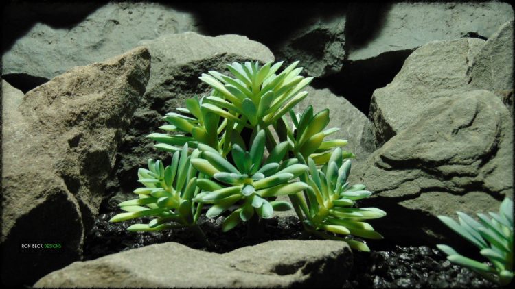 Artificial Leatherpetal Succulent - Reptile Desert Habitat - prp370 2
