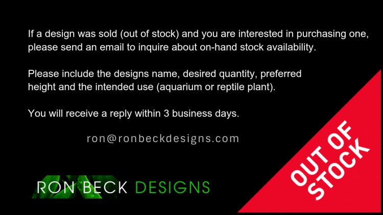 Out Of Stock Notice - Ron Beck Designs - 1280 720