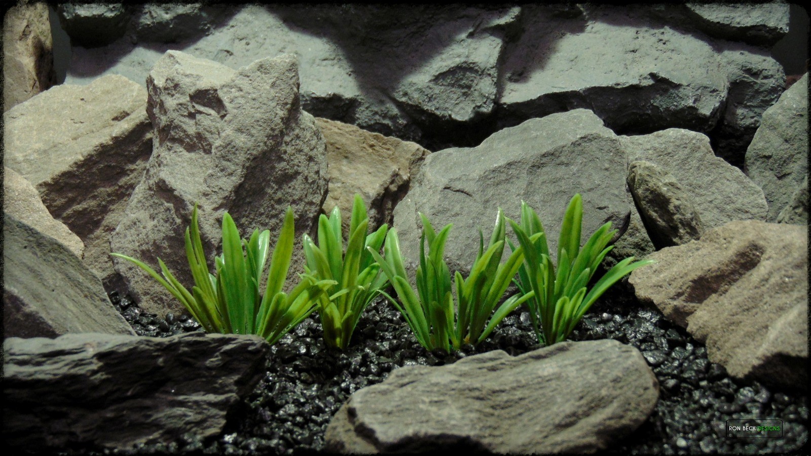 Plastic Aquarium Plants  Turf Grass Plot From Ron Beck Designs.