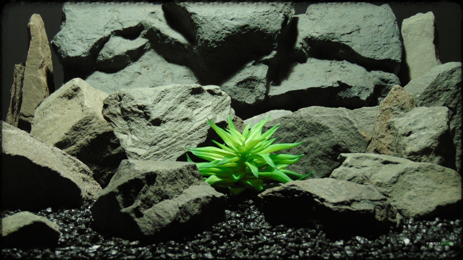Artificial Fire Echeveria - Reptile Habitat plant Succulent - PRP394