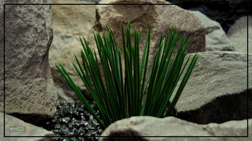 Artificial Japanese Grass - Artificial Aquarium Plant - Reptile Plant - PARP414 2
