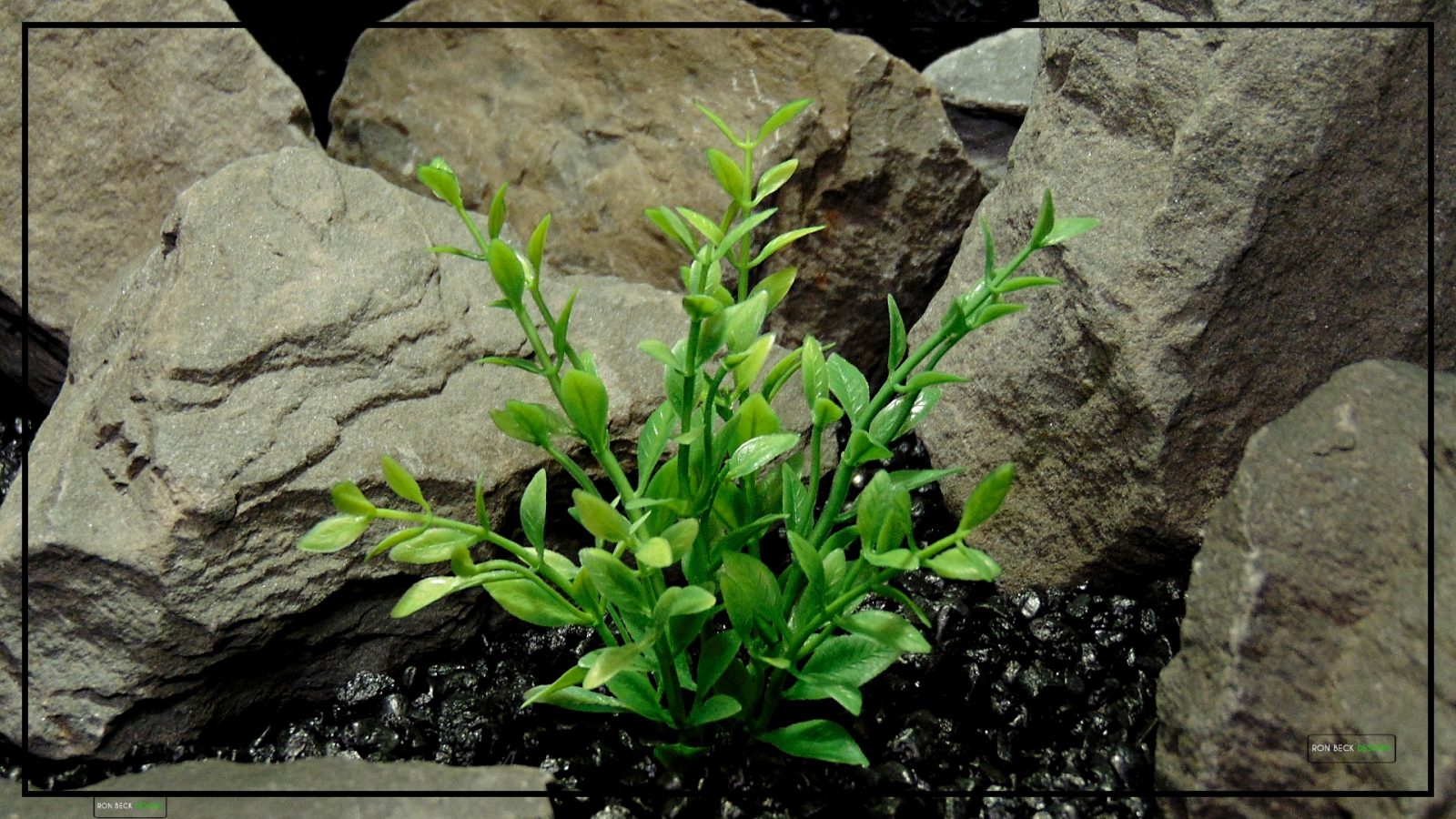 Artificial Spring Greenery Bush - Aquarium Plant or Reptile Plant - parp416 2