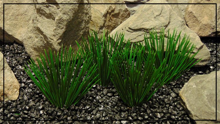Artificial Japanese Grass Plot - Artificial Reptile Tank Plants - PRP435 3