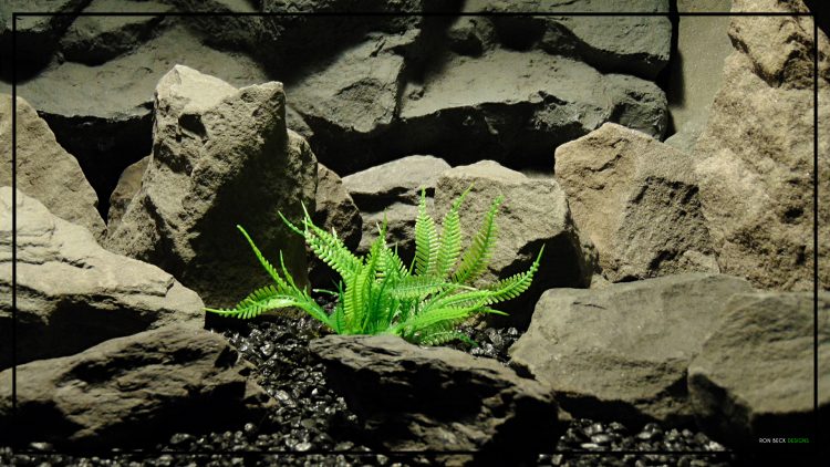 Alien Fern - Artificial Aquarium Plant & Reptile Plant - parp436