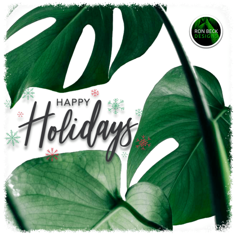 Happy Holidays 2021 - Artificial Plants - Ron Beck Designs - 1080 1080