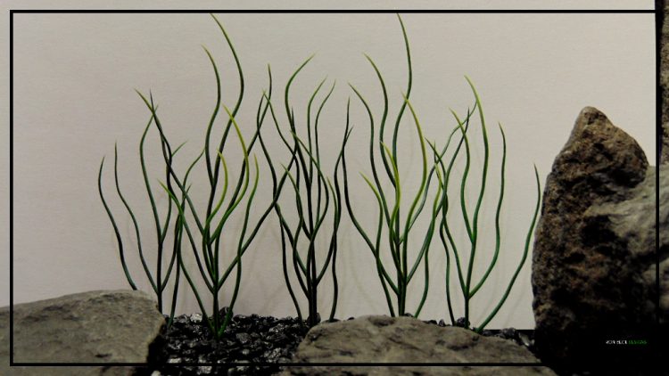 Artificial Willow Grass Plot - Artificial Aquarium Plant - parp442 4w