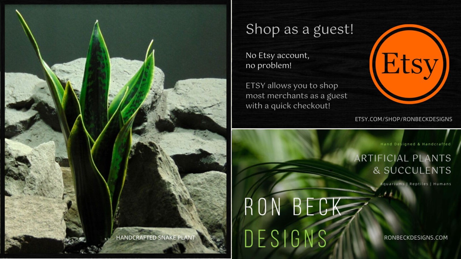 Ron Beck Designs - Etsy Shop and check out as a guest 1920 1080