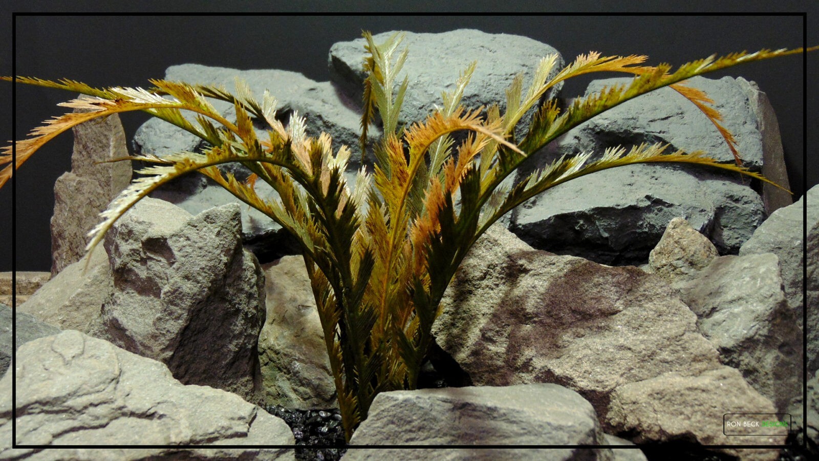 Artificial Feather Leaf Fern (Fall Tones) - Reptile Terrarium Plant - prp288 2022 2