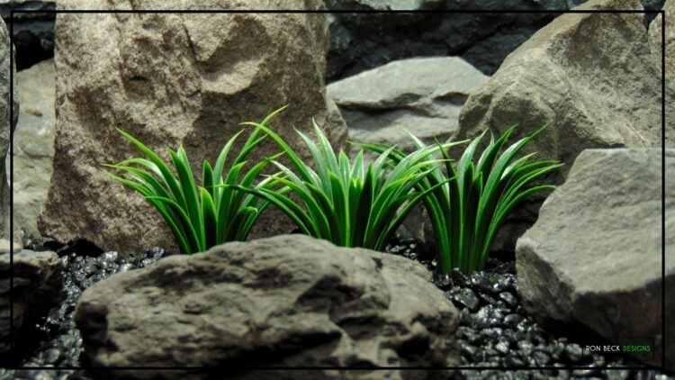 Artificial Curly Grass Plot 3X - Aquarium Reptile Plant parp457.jpg 2